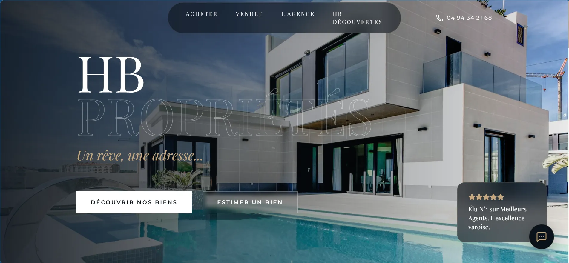 Site immobilier HB Propriétés — Propulsite Var